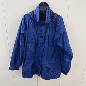 Helly Hansen Jacket Mens Small Helly Tech Waterproof Hooded Packable Rain Coat
